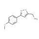 [3-(4-Methoxyphenyl)-5-isoxazolyl]methanamine (CAS 338982-43-7) - chemical structure image