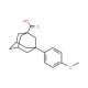 3-(4-methoxyphenyl)adamantane-1-carboxylic acid (CAS 56531-56-7) - chemical structure image