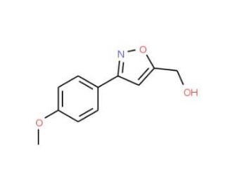 [3-(4-Methoxyphenyl)isoxazol-5yl]methanol (CAS 206055-86-9) - chemical structure image