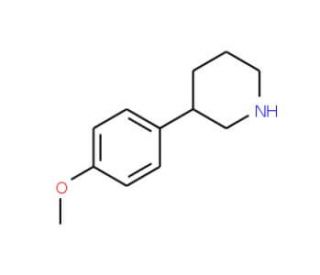 3-(4-Methoxyphenyl)piperidine (CAS 19725-26-9) - chemical structure image