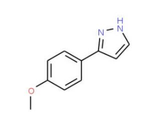 3-(4-Methoxyphenyl)pyrazole (CAS 27069-17-6) - chemical structure image