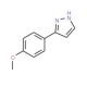 3-(4-Methoxyphenyl)pyrazole (CAS 27069-17-6) - chemical structure image