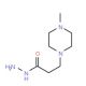 3-(4-Methyl-1-piperazinyl)propanohydrazide (CAS 24636-93-9) - chemical structure image