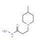 3-(4-Methyl-1-piperidinyl)propanohydrazide - chemical structure image