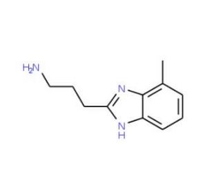 3-(4-Methyl-1H-benzimidazol-2-yl)propan-1-amine - chemical structure image