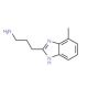 3-(4-Methyl-1H-benzimidazol-2-yl)propan-1-amine - chemical structure image