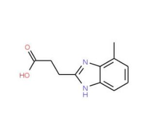 3-(4-Methyl-1H-benzimidazol-2-yl)propanoic acid - chemical structure image