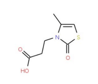 3-(4-methyl-2-oxo-1,3-thiazol-3(2H)-yl)propanoic acid - chemical structure image