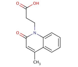 3-(4-Methyl-2-oxo-2H-quinolin-1-yl)-propionic acid - chemical structure image