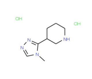 3-(4-Methyl-4H-[1,2,4]triazol-3-yl)-piperidine dihydrochloride - chemical structure image