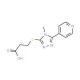 3-(4-Methyl-5-pyridin-4-yl-4H-[1,2,4]triazol-3-ylsulfanyl)-propionic acid (CAS 838843-11-1) - chemical structure image