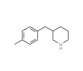 3-(4-Methyl-benzyl)-piperidine (CAS 136421-81-3) - chemical structure image