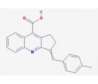 3-(4-Methyl-benzylidene)-2,3-dihydro-1H-cyclopenta[b]quinoline-9-carboxylic acid - chemical structure image