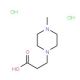 3-(4-Methyl-piperazin-1-yl)-propionic acid dihydrochloride - chemical structure image