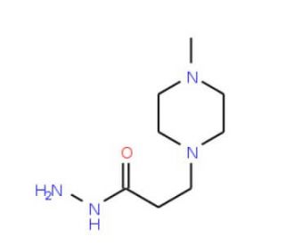 3-(4-Methyl-piperazin-1-yl)-propionic acid hydrazide (CAS 24636-93-9) - chemical structure image