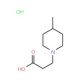3-(4-Methyl-piperidin-1-yl)-propionic acid hydrochloride - chemical structure image