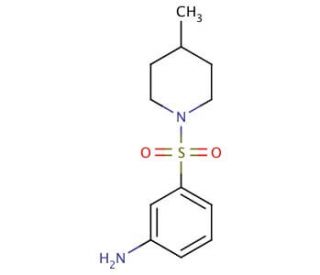 3-(4-Methyl-piperidine-1-sulfonyl)-phenylamine (CAS 436091-54-2) - chemical structure image