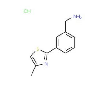 3-(4-Methyl-thiazol-2-yl)-benzylamine hydrochloride - chemical structure image