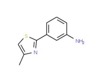 3-(4-Methyl-thiazol-2-yl)-phenylamine - chemical structure image