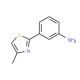 3-(4-Methyl-thiazol-2-yl)-phenylamine - chemical structure image