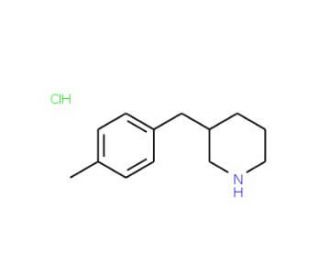 3-(4-Methylbenzyl)piperidine hydrochloride (CAS 625454-26-4) - chemical structure image