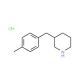 3-(4-Methylbenzyl)piperidine hydrochloride (CAS 625454-26-4) - chemical structure image