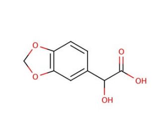 3,4-(Methylenedioxy)mandelic acid (CAS 27738-46-1) - chemical structure image