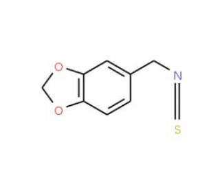 3,4-Methylenedioxybenzyl isothiocyanate (CAS 4430-47-1) - chemical structure image