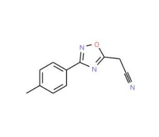 [3-(4-methylphenyl)-1,2,4-oxadiazol-5-yl]acetonitrile (CAS 58599-00-1) - chemical structure image