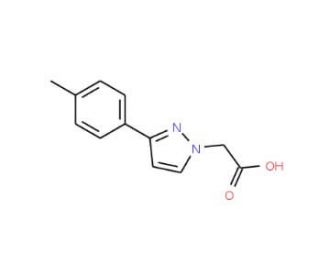 [3-(4-Methylphenyl)-1H-pyrazol-1-yl]acetic acid - chemical structure image