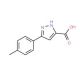 3-(4-methylphenyl)-1H-pyrazole-5-carboxylic acid (CAS 890007-12-2) - chemical structure image