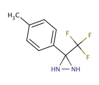 3-(4-Methylphenyl)-3-(trifluoromethyl)diaziridine (CAS 87736-82-1) - chemical structure image