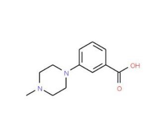 3-(4-Methylpiperazin-1-yl)benzoic acid (CAS 215309-01-6) - chemical structure image