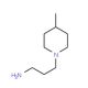 3-(4-methylpiperidin-1-yl)propan-1-amine (CAS 6241-30-1) - chemical structure image