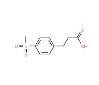 3-[4-(Methylsulfonyl)phenyl]propanoic acid (CAS 387350-46-1) - chemical structure image