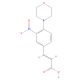 3-[4-(Morpholin-4-yl)-3-nitrophenyl]acrylic acid (CAS 300541-93-9) - chemical structure image