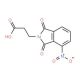 3-(4-Nitro-1,3-dioxo-1,3-dihydro-isoindol-2-yl)-propionic acid (CAS 15728-05-9) - chemical structure image