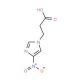 3-(4-nitro-1H-imidazol-1-yl)propanoic acid - chemical structure image
