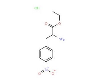 3-(4-nitro-phenyl)-L-alanine ethyl ester HCl (CAS 58816-66-3) - chemical structure image