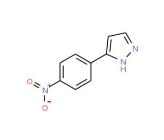 3-(4-Nitrophenyl)-1H-pyrazole (CAS 20583-31-7) - chemical structure image