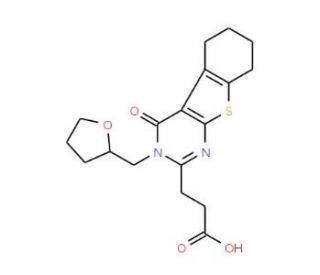 3-[4-Oxo-3-(tetrahydro-furan-2-ylmethyl)-3,4,5,6,7,8-hexahydro-benzo[4,5]thieno[2,3-d]pyrimidin-2-yl]-propionic acid - chemic
