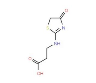 3-(4-Oxo-4,5-dihydro-thiazol-2-ylamino)-propionic acid - chemical structure image