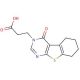 3-(4-oxo-5,6,7,8-tetrahydro[1]benzothieno[2,3-d]pyrimidin-3(4H)-yl)propanoic acid - chemical structure image