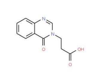 3-(4-oxoquinazolin-3(4H)-yl)propanoic acid (CAS 25818-88-6) - chemical structure image