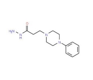3-(4-Phenyl-piperazin-1-yl)-propionic acid hydrazide - chemical structure image