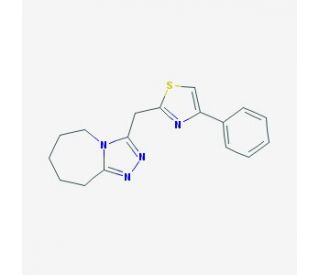 3-(4-Phenyl-thiazol-2-ylmethyl)-6,7,8,9-tetrahydro-5H-[1,2,4]triazolo[4,3-a]azepine - chemical structure image