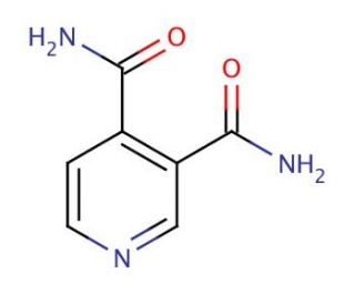 3,4-Pyridinedicarboxamide (CAS 4663-98-3) - chemical structure image