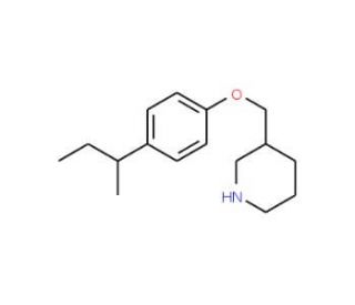 3-{[4-(sec-Butyl)phenoxy]methyl}piperidine - chemical structure image