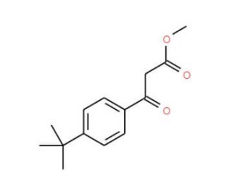 3-(4-tert-Butyl-phenyl)-3-oxo-propionic acid methyl ester (CAS 200280-57-5) - chemical structure image