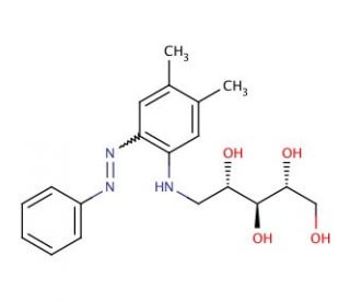 3,4-Xylyl-6-phenylazo-D-ribitylamine - chemical structure image